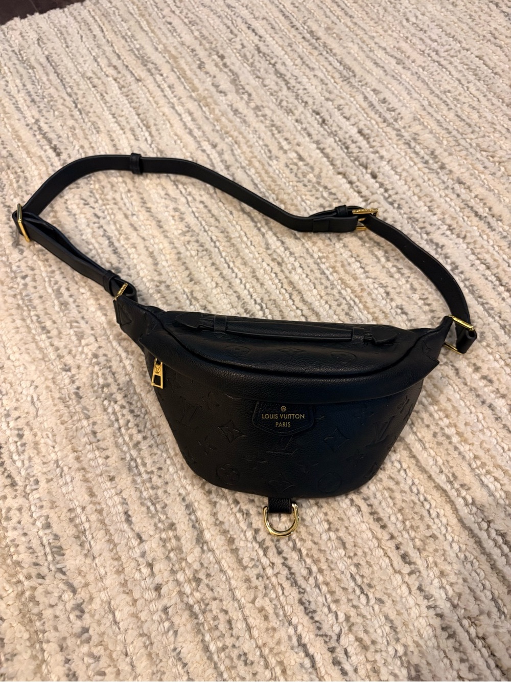 Inspired Black Monogram Empreinte Bumbag